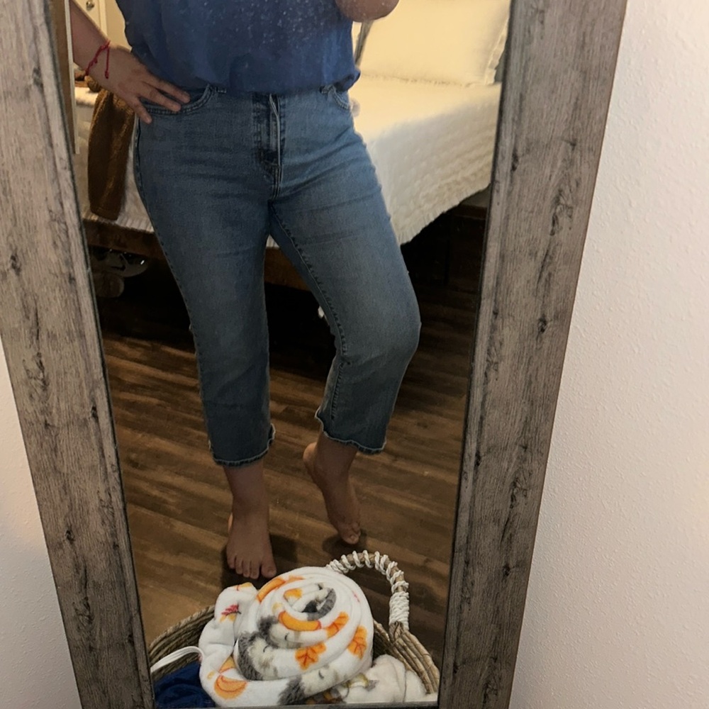 Levi’s jeans high waisted crop flare